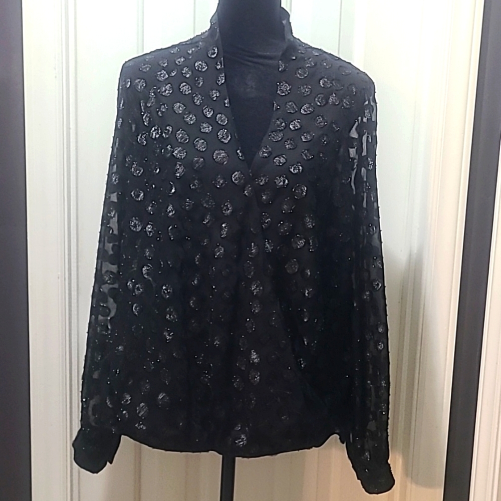Black Sheer Blouse